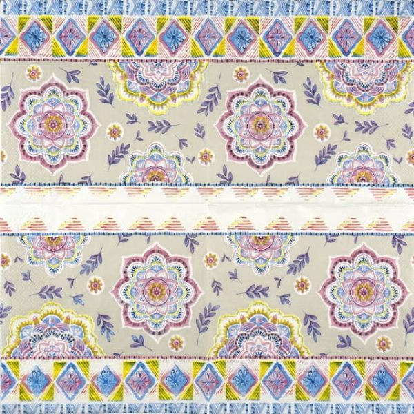 Single Decoupage Napkin - Boho Sand - Image 2