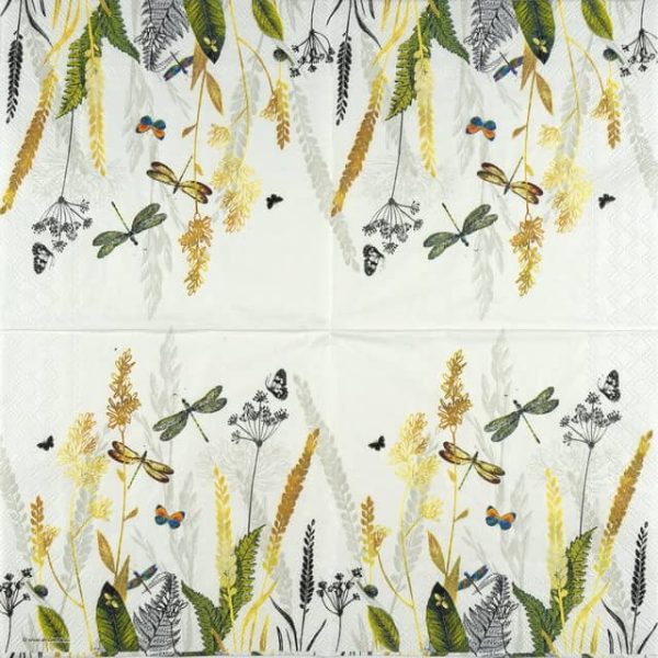 Paper Napkin - Ornamental Flowers