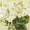 Paper Napkin - hydrangeas and roses