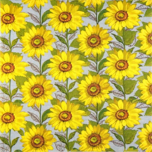 Paper Napkin Sunflowers
