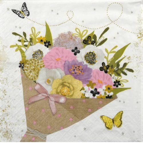 Paper Napkin Flower bouquet