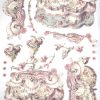 Stamperia A/3 Rice Paper - Lady Pink DFSA3074