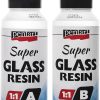 Pentart Glass Resin Set - 2 x 125ml for Crafting