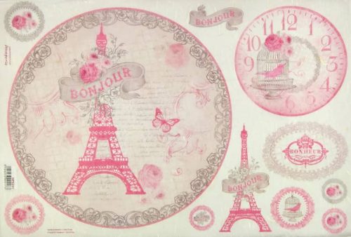 Rice Paper - La Vie En Rose Tour Eiffel