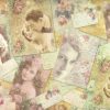 Rice paper - L'amour vintage postcards