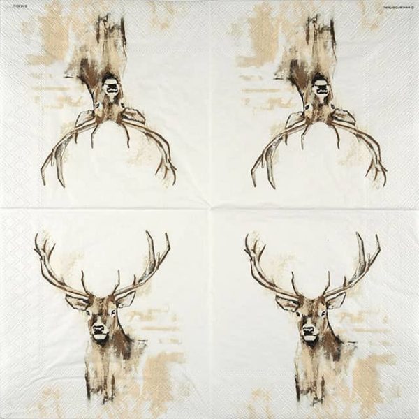 Paper Napkin Painted Stag