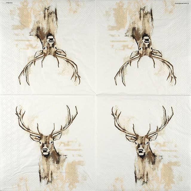 Paper Napkin Painted Stag