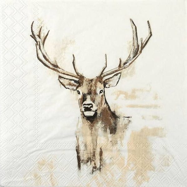 Paper Napkin Painted Stag