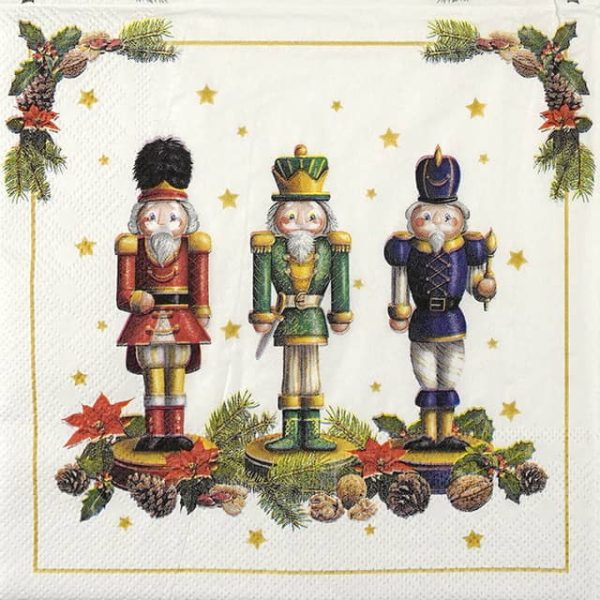 Paper Napkin Christmas Nutcrackers