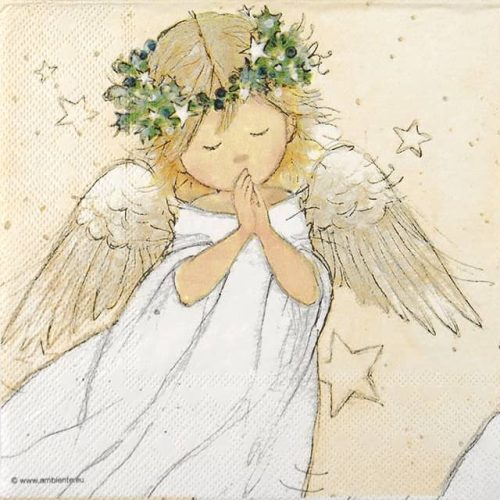 Paper Napkin - Praying Angel