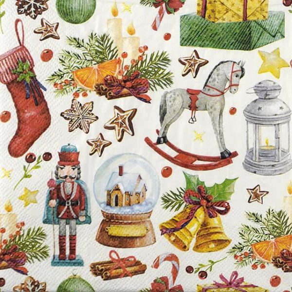 Paper Napkin Chrsitmas Ornaments