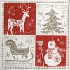 Single Paper Napkin - Christmas Greetings