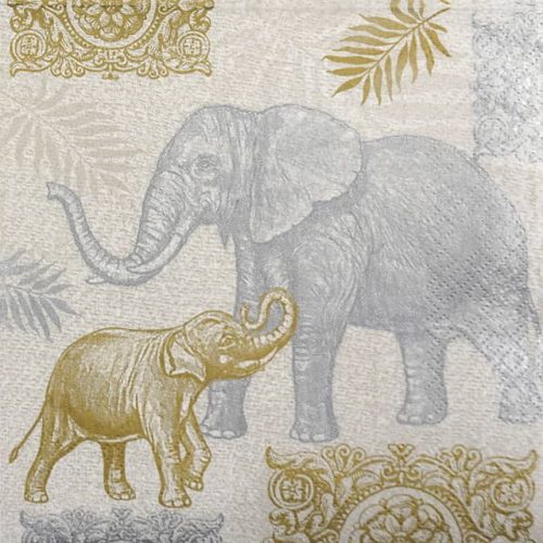 Paper Napkin - Indian Style Elephants