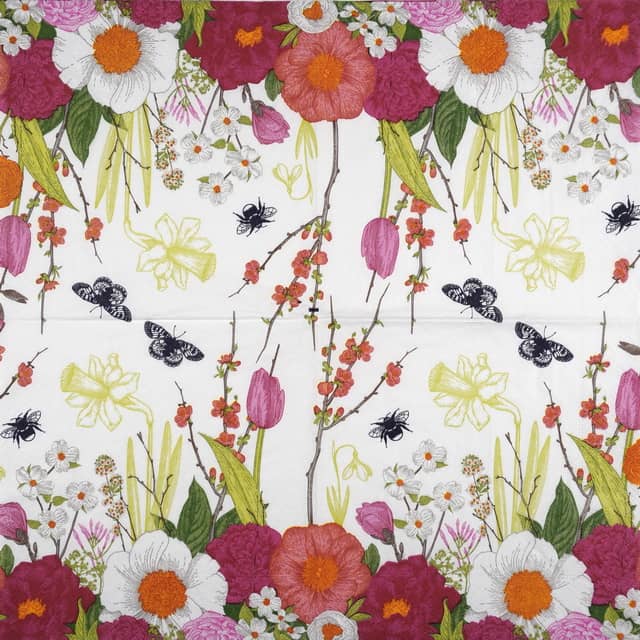 Paper Napkin - Spring Flowers