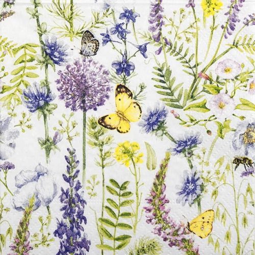 Paper Napkin - Springtime Meadow Flowers