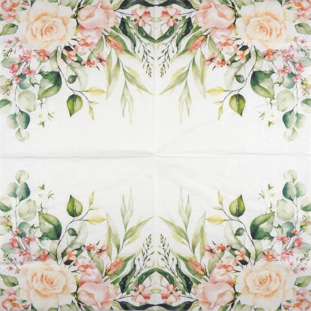 Paper Napkin - Roses
