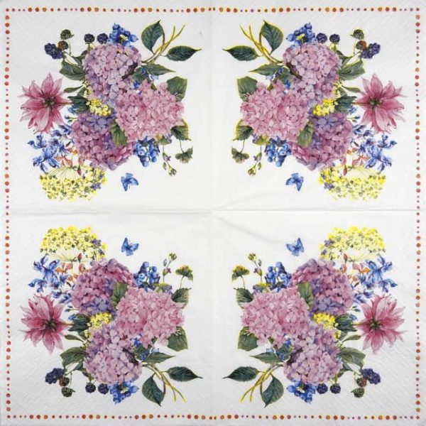Paper Napkin - Hydrangea Bouquet