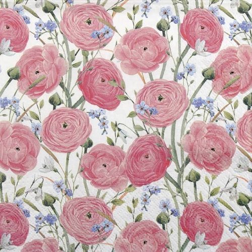 Paper Napkin Pink roses