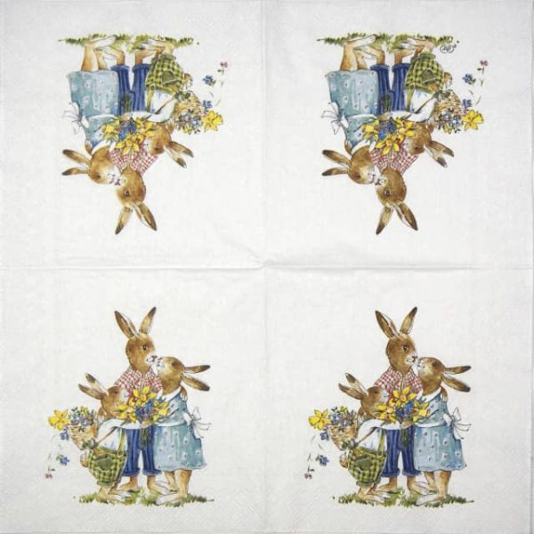 Paper napkin IHR easter family 856900