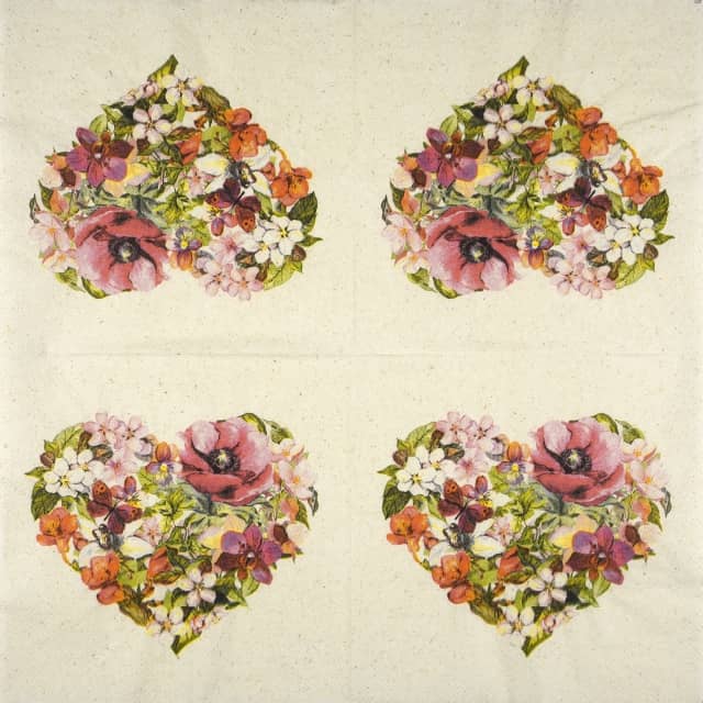 Paper Napkin - Flower Love