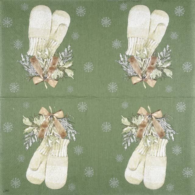 Paper Napkin - Simple Season Glowes green