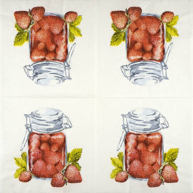 Paper Napkin Strawberry