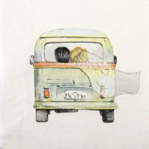 Paper Napkin - Mr and Mrs Wedding