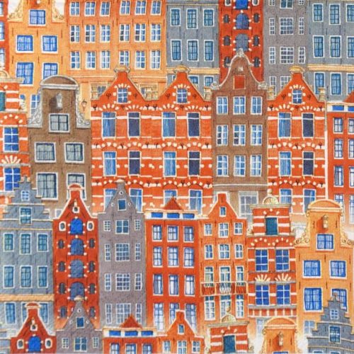 Paper Napkin - Amsterdam Houses