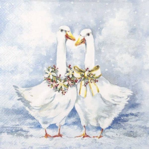 Paper Napkin - Two Goose Friends