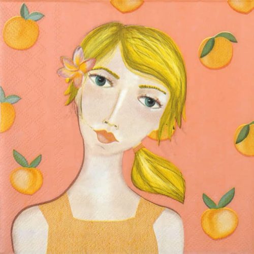 Paper Napkin - Sally With Oranges