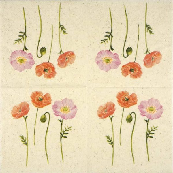 Paper Napkin - Summer Poppies