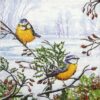Paper Napkins - Two Winter Tits (20 pieces)