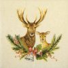 Paper Napkin - Traditional Christmas with deer