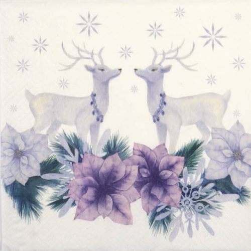 Paper Napkin - Lavender Christmas