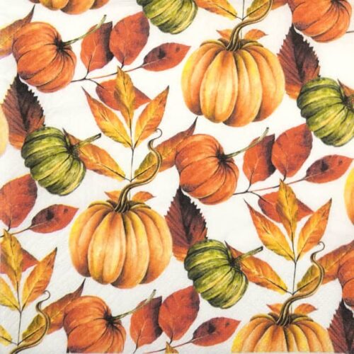 Paper Napkin - Pumpkin Pattern