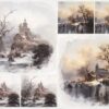 Rice Paper Decoupage - Winter Landscape - R2269