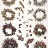 Rice Paper Decoupage - Christmas Wreaths 3D- R2297