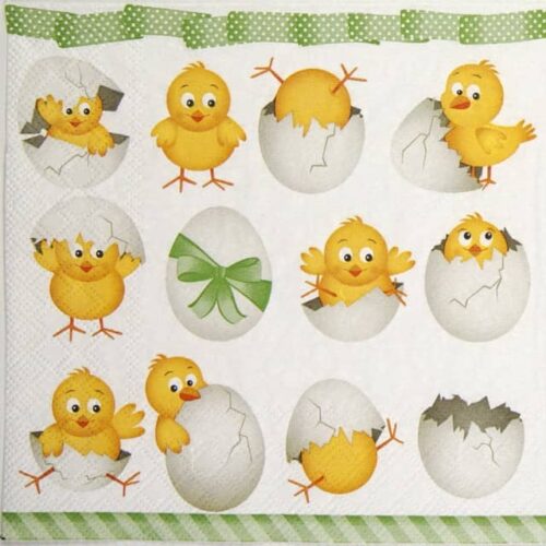 Paper Napkins - Funny Chickens (20 pieces)