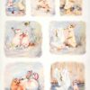 Decoupage Rice Paper A/4 - Bunny and Friends - 1246