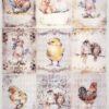 Decoupage Rice Paper A/3 - Birds and Bunnies - 3729