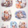 Decoupage Rice Paper A/3 - Winterly Animals - 4004