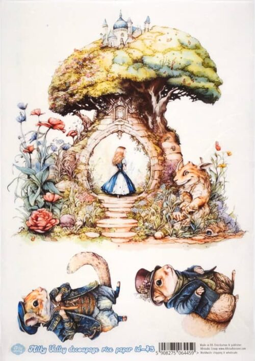 Decoupage Rice Paper A/4 - Alice in Wonderland - 43