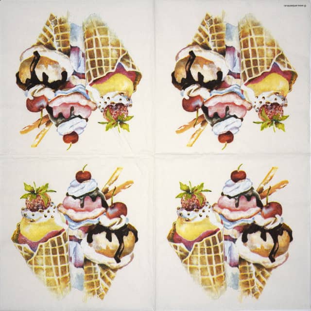 Paper Napkin - Ice cream