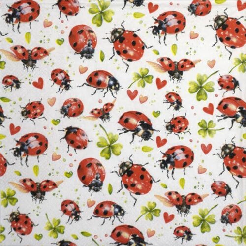 Paper Napkin - Ladybug flight