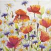 Paper Napkin - Poppies and Cornflowers