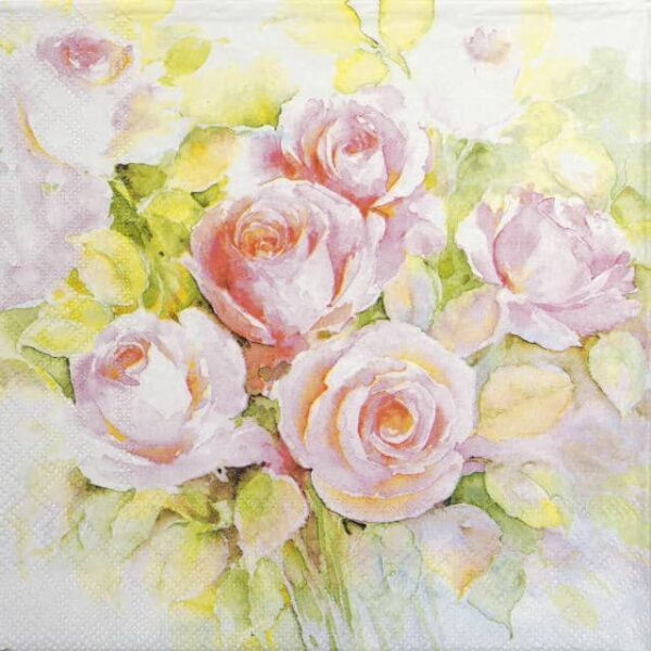Paper Napkin - Watercolour roses