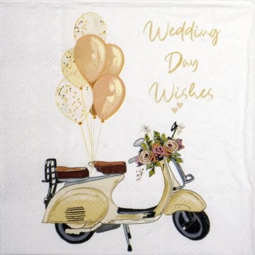 Paper Napkins - Wedding Day Wishes (20 pieces)
