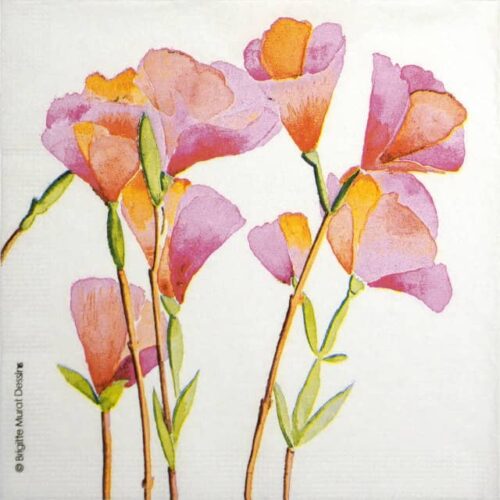 Paper Napkin - Watercolour flowers