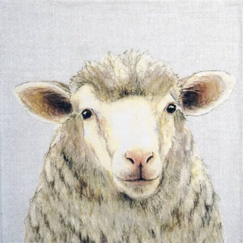 Paper Napkin - Farm Sheep