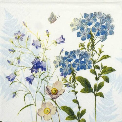 Bluebells and forget-me-not flowers napkin for decoupage and spring table décor – Braun + Company